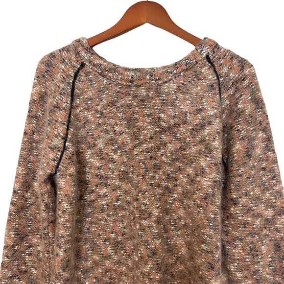 ANTHROPOLOGIE La Fee Verte Kid Mohair Wool Blend Marled Raglan Sleeve Sweater - Picture 2 of 10